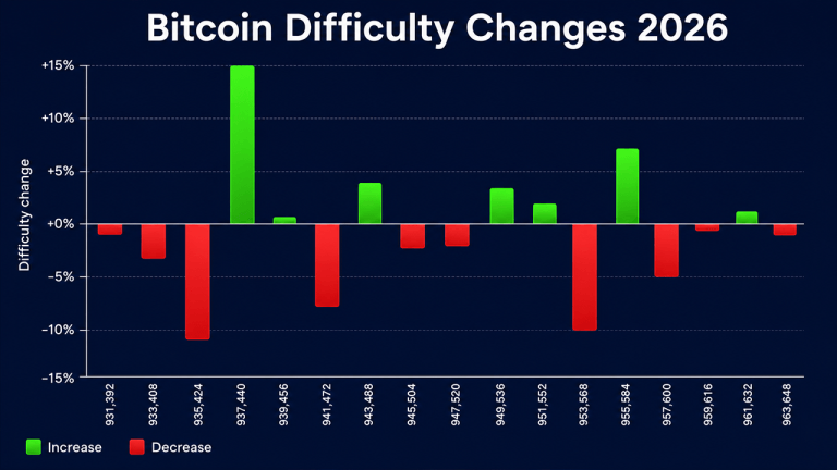 Bitcoin face à un tournant majeur : la difficulté de minage stagne près de son plancher