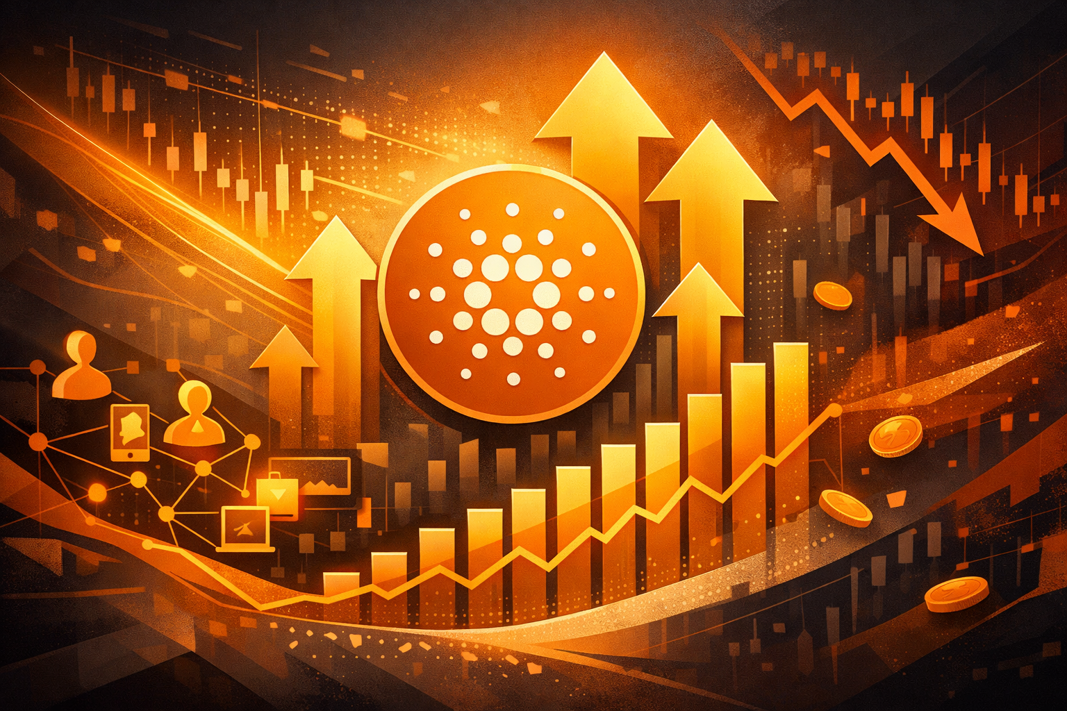 Cardano : hausse de 14 % des adresses actives malgré une pression baissière persistante