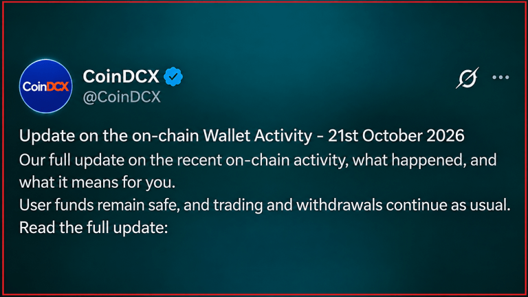 CoinDCX confirme une perte de 16 millions de dollars après un premier démenti du CEO