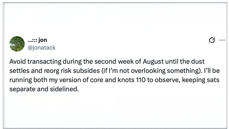 Un développeur Bitcoin Core alerte sur les risques liés à BIP-110 en août 2026