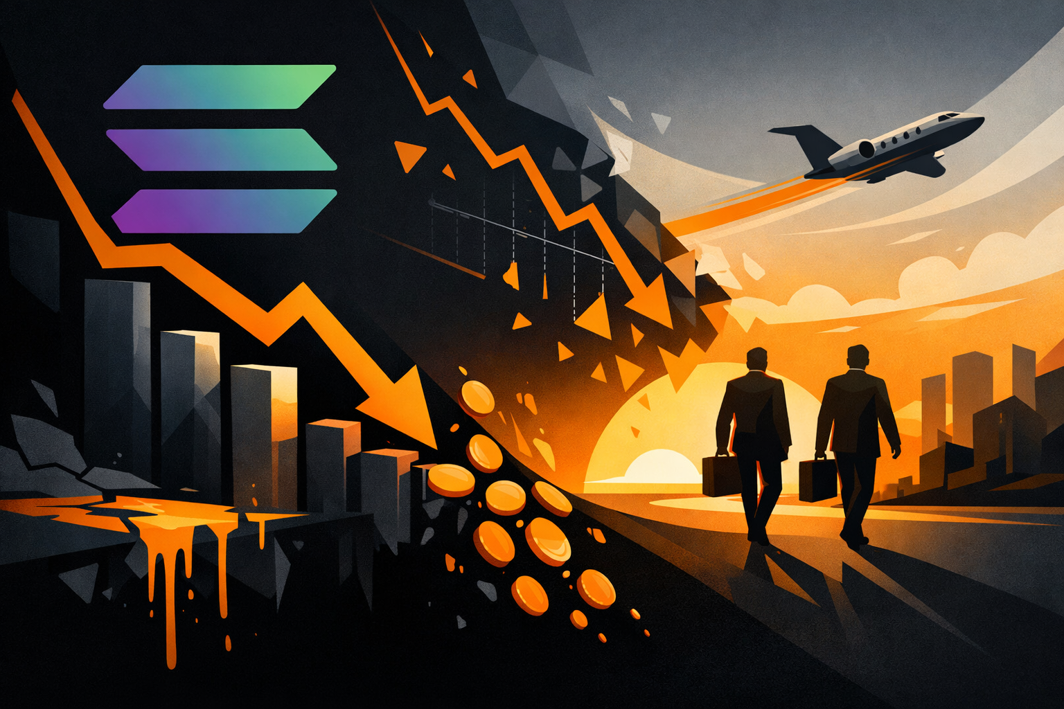 Solana : chute spectaculaire du volume DEX et fuite des gros investisseurs
